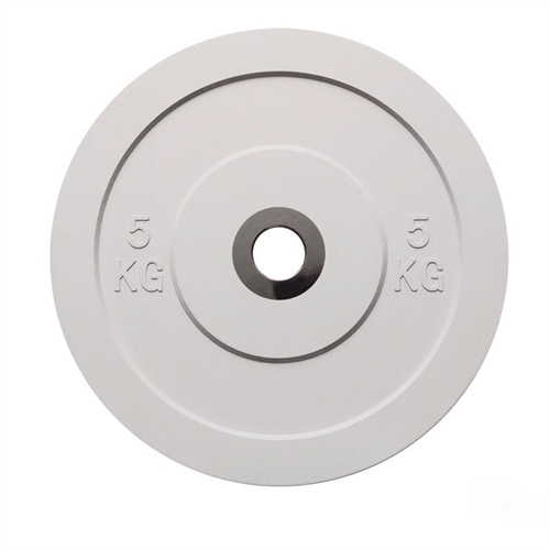 Toorx Competetion Bumperplate - 5 kg / Ø50 mm i farven hvid